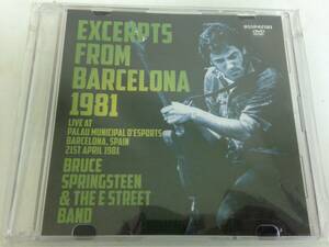 【DVD】Bruce Springsteen 「EXCERPTS FROM BARCELONA」