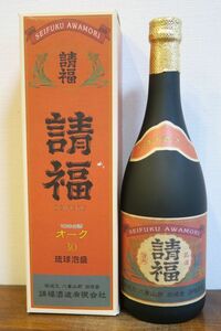 沖縄特産 琉球泡盛 10年古酒「請福オーク」30度 18年古酒以上 終売品！ 化粧箱付 請福酒造 石垣市宮良