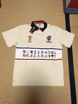 ラグビー ワールドカップ2023 ポロシャツ 完売品 大会公式　オフホワイト_画像1