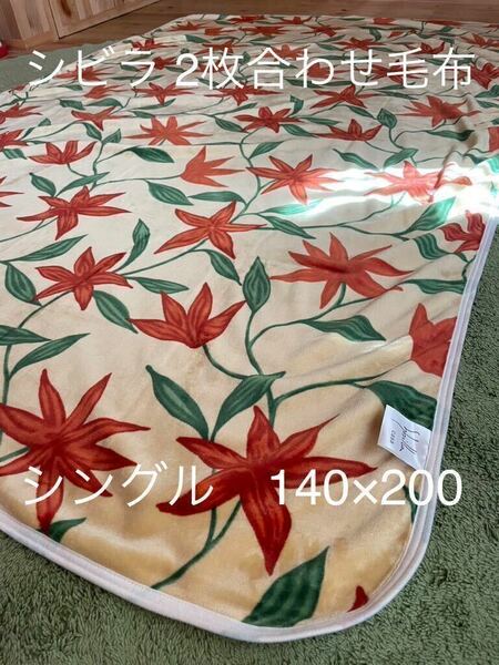 【シビラ】2枚合わせマイヤー毛布　シングル　140×200 アルアンダルス　P【羽毛布団　枕　シビラカバー　ダウンケット出品中です】