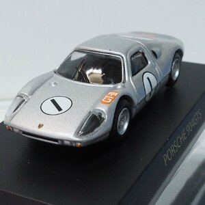 京商CVSポルシェ ミニカー コレクション【Porsche 904GTS #1 レースカー シルバー】1/64 サークルKサンクス KYOSHO【箱カード無】送料込