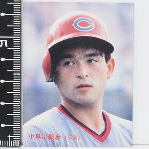 86年 カルビー プロ野球カード No.194【小早川 毅彦 内野手 広島東洋カープ】昭和61年 1986年 当時物 Calbee おまけ 食玩 BASEBALL【中古】