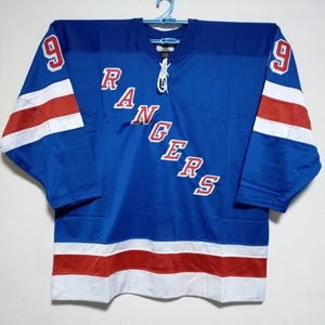 STARTER NHL HOCKEY JERSEY AUTHENTICリタイアメントタグ付きレンジャース＃99グレツキーSIZE58 訳あり！！