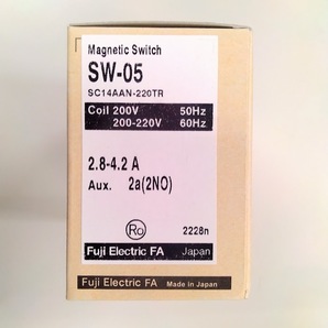 正規代理店購入　富士電機　 電磁開閉器 SW-05 シュカイロAC200V 2.8A 2A