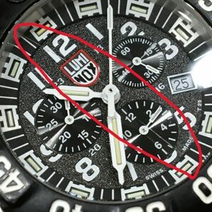 K11-332-0429-155【中古】LUMINOX(ルミノックス)SERIES 3180 NAVY SEALS STEEL COLORMARK ネイビーシールズ クロノグラフ クォーツ 腕時計の画像6