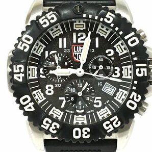 K11-332-0429-155【中古】LUMINOX(ルミノックス)SERIES 3180 NAVY SEALS STEEL COLORMARK ネイビーシールズ クロノグラフ クォーツ 腕時計の画像2
