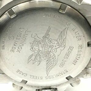 K11-332-0429-155【中古】LUMINOX(ルミノックス)SERIES 3180 NAVY SEALS STEEL COLORMARK ネイビーシールズ クロノグラフ クォーツ 腕時計の画像7