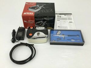 K18-923-0516-098[ used ]AIRTEX( air Tec s) compressor airbrush Work set meteor [APC015-M] * operation verification ending 
