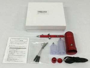 K18-918-0515-098【中古/美品】RAYWOOD(レイウッド) USB充電式ミニコンプレッサー付き エアブラシセット ※動作確認済み