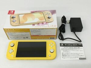 K18-915-0515-049【ジャンク】Nintendo Switch Lite(ニンテンドースイッチ ライト) MOD.HDH-001 イエロー ※通電確認済み