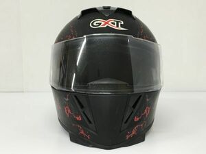 K18-962-0522-119【中古】GXT バイク用 オンロード フルフェイスヘルメット PSCマーク付き Lサイズ(59～60cm) 型式/製造年不明