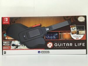 K18-988-0525-037【未開封】HORI(ホリ) ゲームソフト&ギターコントローラー「GUITAR LIFE -LESSON1-」NSW-509