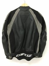 K11-476-0512-129【中古/送料無料】DAINESE(ダイネーゼ) レザージャケット プロテクター付き バイクウェア メンズ サイズ:52_画像2