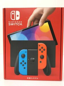 K10-215-0519-049[ used beautiful goods / free shipping ] nintendo Nintendo Switch body ( have machine EL model ) Joy-Con(L) neon blue /(R) neon red 