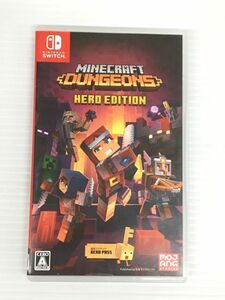 M11-576-037[ used / free shipping ]Minecraft Dungeons Hero Edition( my n craft Dan John z hero edition )Switch game soft 