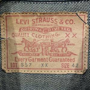 Levi's Vintage Clothing 557XX 3rd Gジャン デニムジャケット トラッカー 70557-XX BIG-E リーバイスヴィンテージクロージング 42■0424Lの画像4