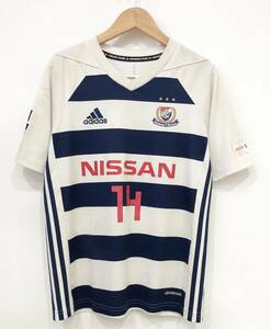 adidas 18年 横浜F・マリノス 14 HAL アウェイ ユニフォーム ウェア シャツ Jリーグ サッカー 希少 レア SIZE：160■0513M