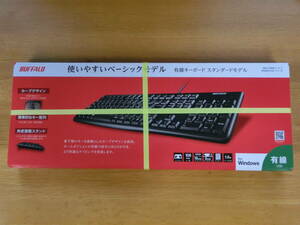 新品■バッファロー BUFFALO USB接続 有線スタンダードキーボード ブラック BSKBU105BK【Windows/PS4/Nintendo Switch対応】