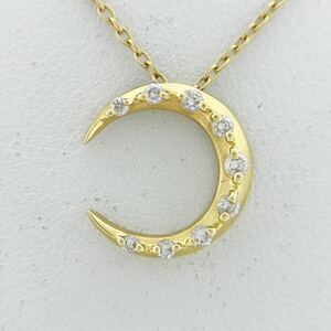 [ as good as new ]K18YG yellow gold gold Ahkah AHKAH pendant necklace 