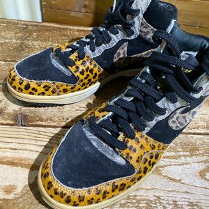 59 nike ナイキ　レオパード　ダンクHIGH 314429-021 箱なし 28cm 20240509