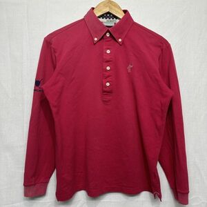 ASHWORTH TaylorMade GOLF Одежда для гольфа с длинным рукавом Рубашка-поло с длинным рукавом на пуговицах M Розовый b19226