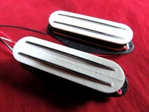 ★限定生産モデル/最安値★Gotoh Pickups／TWIN-RAIL White／２個セット！◆国産 シングルハムバッカー／限定 ホワイトカラー・タイプ！_画像3