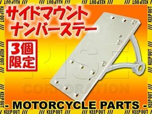 ★セール 汎用 サイドマウント ナンバーステー キット TW225 ビラーゴ250 シャドウ マグナ マローダー バルカン ジャズ スティードなどに