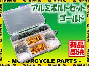 アルミボルトセット M6 6mm ボルト 金 177点 スクリーンナット クリップナット 汎用 GSX250Sカタナ GSX400Sカタナ GSX400インパルス SV400S