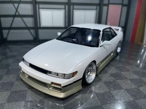  Aoshima 1/24 Vertex S13 Silvia spring pulling out lowdown lowrider Tsuraichi 14 Wing final product 