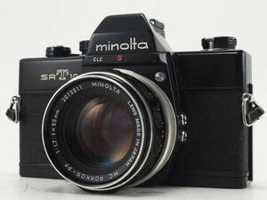 ★訳あり実用品★ ミノルタ MINOLTA SRT 101 CLC ブラック ボデイ 55mm レンズセット ★シャッターOK！ #TA4736 