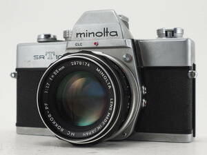 ★訳あり実用品★ ミノルタ MINOLTA SRT 101 CLC ボデイ 55mm レンズセット ★シャッターOK！ #TA4740 