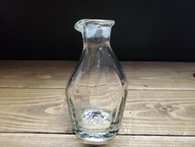 倉敷ガラス 吹きガラス 水差し 気泡 ガラス瓶 徳利 硝子 (ゆうパック60)_画像1