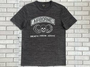 ＵＳＥＤ　リアルマッコイズ　THE REAL McCOY'S　半袖Tシャツ　サイズ３８/Ｍ　AIRBORNE　日本製