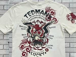 ＵＳＥＤ　テッドマン　テッドカンパニー　TEDMAN　TED COMPANY　半袖Ｔシャツ　サイズ４２　TEDMAN'S LUCKY RED DEVIL