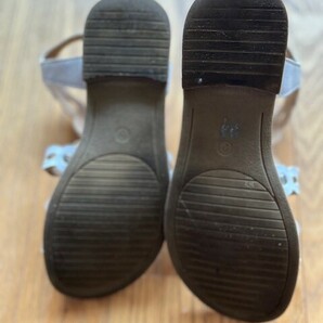 女の子用夏用サンダル Rachel Shoes白 20.5cmの画像3
