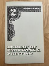 《希少》２ドル札　２ドル紙幣　未裁断　４枚綴り　_画像7