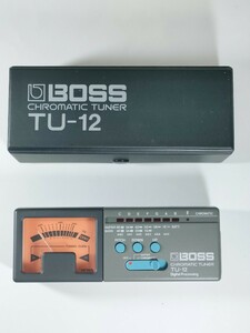 BOSS CHROMATIC TUNER TU-12 сделано в Японии наличие руководства пользователя 