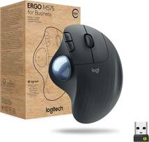 Logitech Ergo M575 ワイヤレストラックボールマウス ビジネス用_画像1