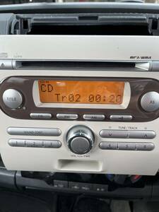 スズキ アルトラパン 純正オーディオ　CDプレーヤー AM FM PS-3074E-N ブラウン系　動作確認済