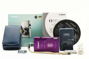 ■美品■ キャノン Canon IXY 600F パープル コンパクトデジタルカメラ 1210万画素《純正ケース、元箱付》 NY-05M24-506