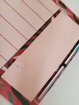 マグネット付き ウィークリーメモ 57枚　メモ 55枚　鉛筆付き　ピンク系 スケジュール 可愛い 予定表 _画像4