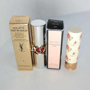  Gucci GUCCI rouge *a*re-vuru*vowa-ru/ Eve sun rolan YSL Volupte Tint-In-Balm lipstick 2 pcs set 