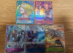 ONE PIECEカードゲーム　 サンジ　リーダーパラレル　パラレル　ワンピース　SR R　5枚セット