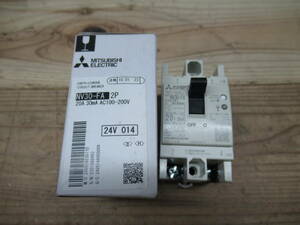 未使用品 MITSUBISHI 三菱電機 NV30-FA 2P 20A 30mA AC-100-200V 管理6MS0514M64