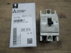 未使用品 MITSUBISHI 三菱電機 NV30-FA 2P 20A 30mA AC-100-200V 管理6MS0514N64