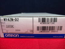 オムロン OMRON ミニパワーリレー MY4ZN-D2 DC24V 10個入り 管理6rc0514A85_画像1