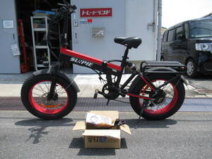  excursion * operation verification possibility higashi Osaka city . storage SUNPIE fatbike full electric bike 20 -inch folding control 6MS0520A