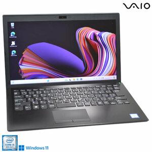 フルHD モバイル VAIO VJPG11C11N Core i5 8250U m.2SSD256G メモリ8G Wi-Fi Webカメラ HDMI Windows11