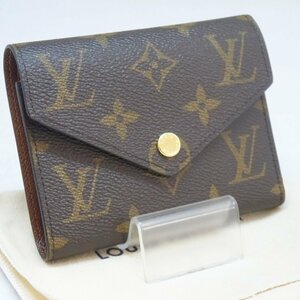 USED美品・保管品 Louis Vuitton ルイヴィトン M62472 ポルトフォイユ・ヴィクトリーヌ モノグラム FY4240 三つ折り財布 保存袋付き