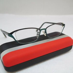 USED品・訳有り品 J.F.REY ジェイエフレイ メガネ 眼鏡 度入り GERRY 0040 ブラック×グリーン系 アイウェア ケース付き